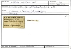 Karteikarte zum Belegmaterial von Cristellaria ensis (Reuss, 1845)